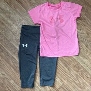 Girls Under Armour Capri Athletic Set: Size 6